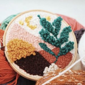 Punch needle - déco murale - 06/02